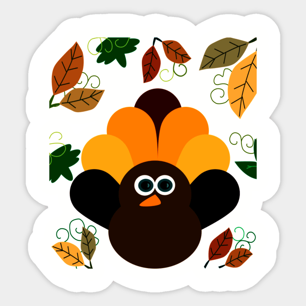 Thanksgiving Turkey Sticker by Rolfober